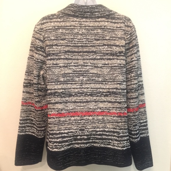 MING WANG Acrylic Knit Textured Jacket Blazer - Picture 2 of 7